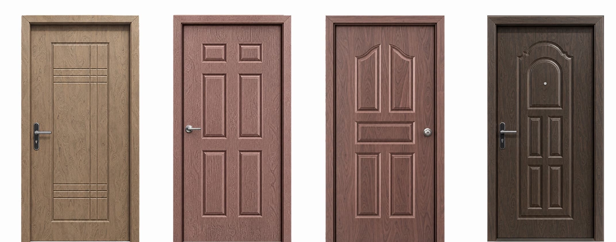 STEEL DOORS WITH WOODEN FINISH WITH EMBOSS